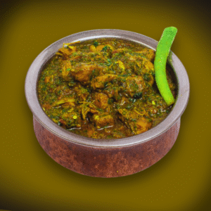 Mutton Hara Masala Handi