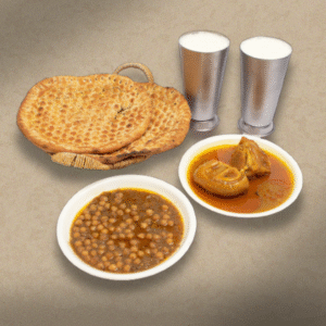 Deal #2 - (1) Mutton/Beef Paya, (1) Lahori Channa, (2) Kulcha, (2) Fresh Lahori Lasi